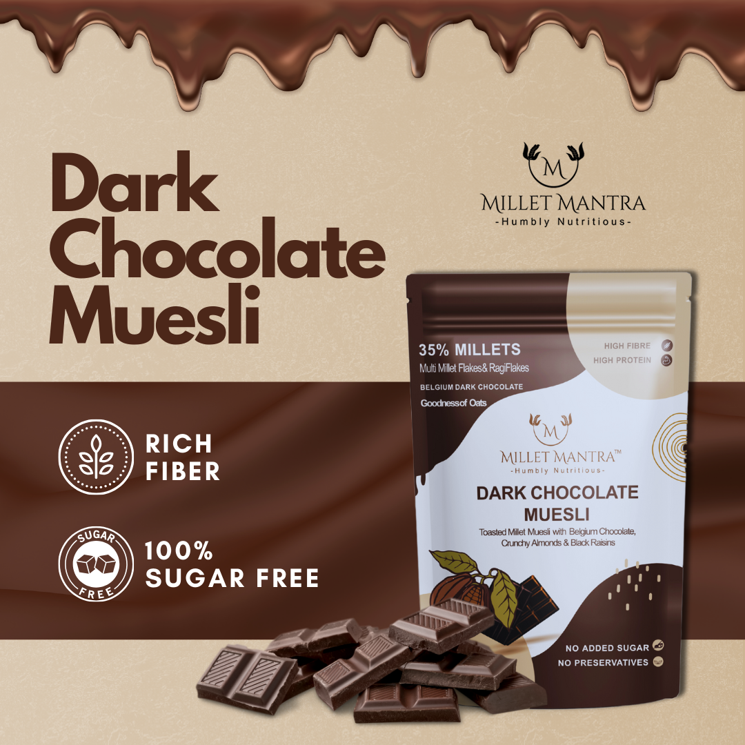 Buy Diet and Dark Chocolate Millet Muesli Online in India