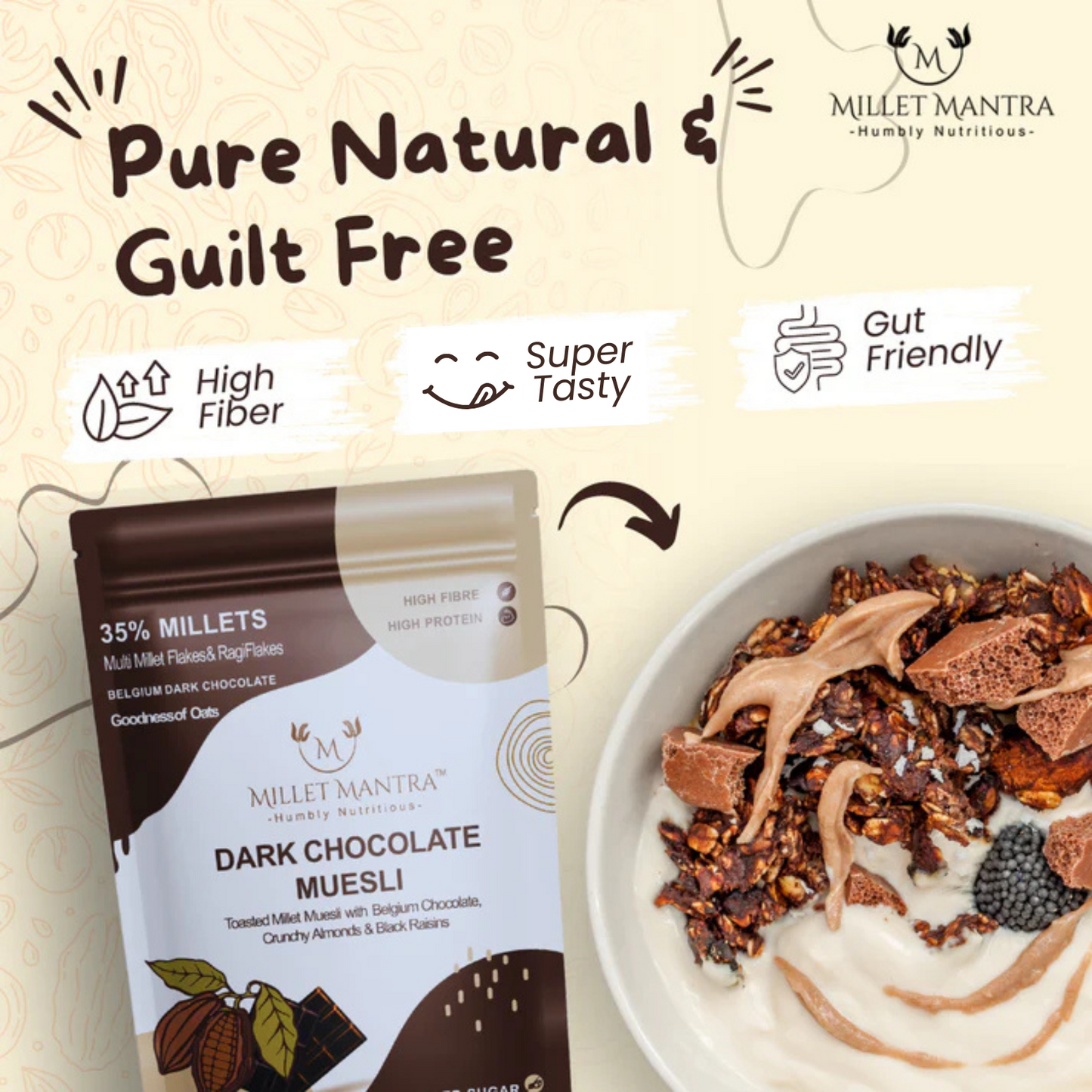 Dark Chocolate Millet Muesli 300g