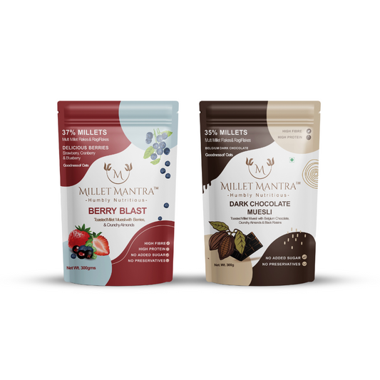 Buy Sugar Free  Diet and Berry Millet Muesli Combo Pack Online 